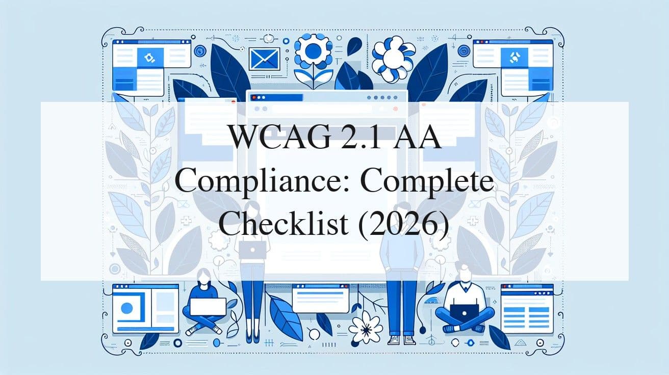 Cover image for WCAG 2.1 AA & 2.2 Compliance Checklist (2026)