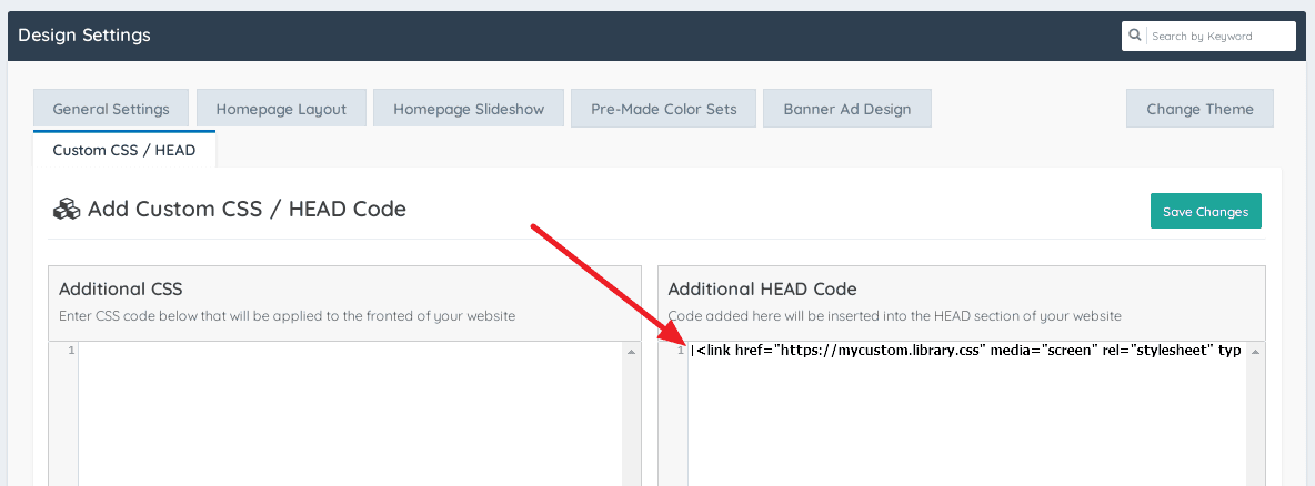 Screenshot of Site-Wide Reference Screenshot of Site-Wide References