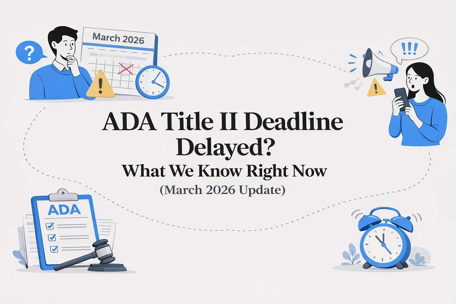Cover image for ADA Title II Deadline Delayed? What We Know Right Now (August 2026 Update)