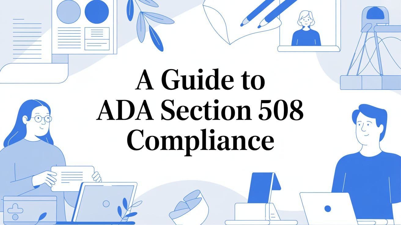 Cover image for A Guide to ADA Section 508 Compliance