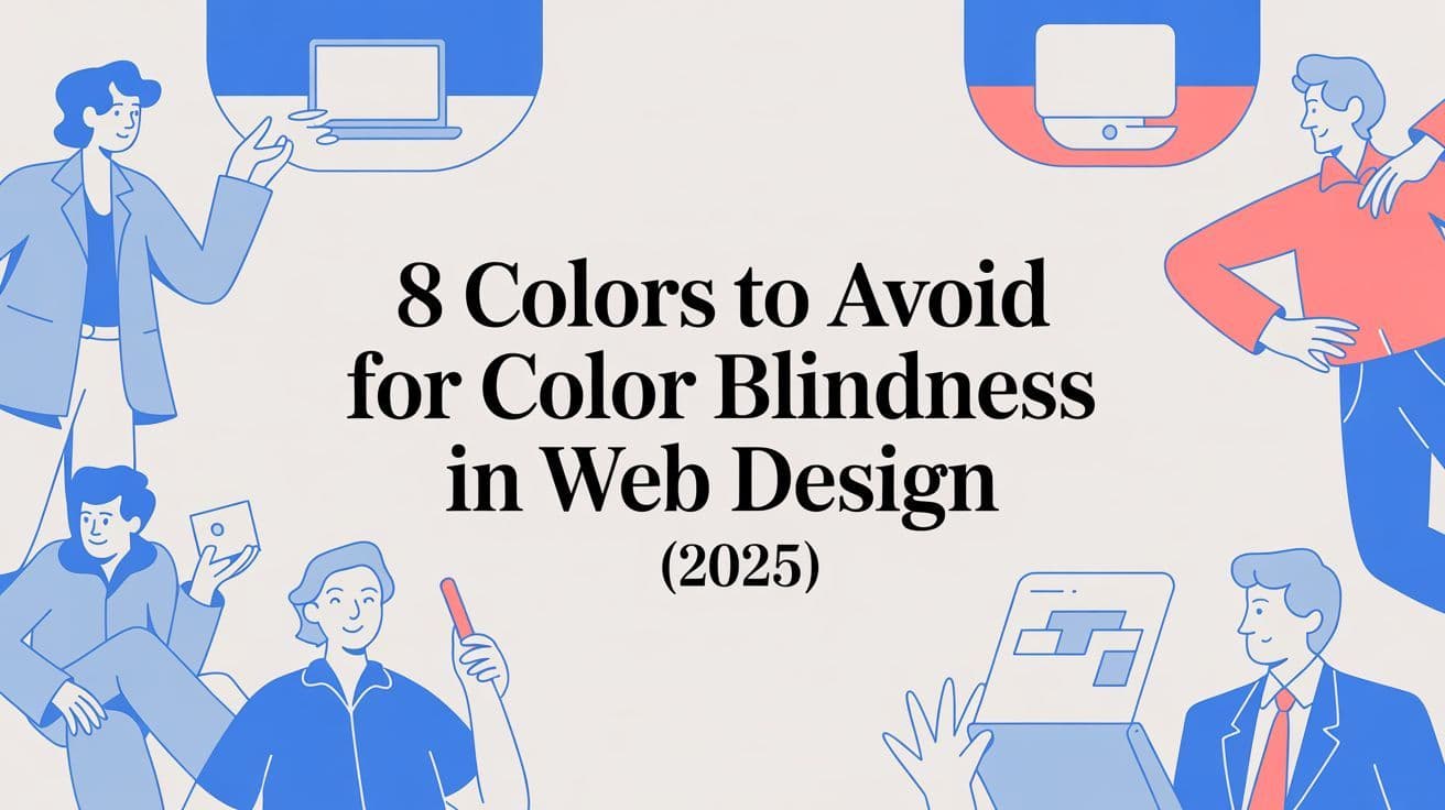 Cover image for 8 Colors to Avoid for Color Blindness in Web Design (2026)