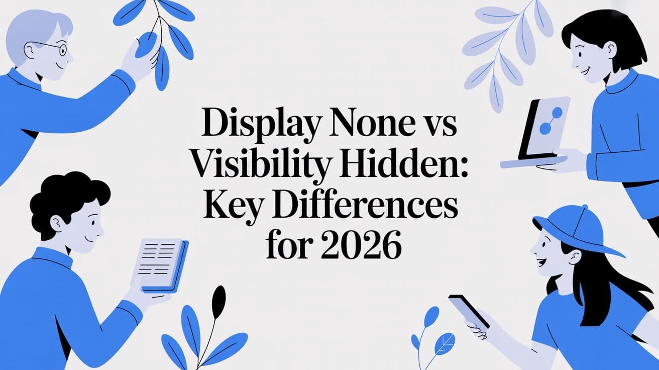 Cover image for Display None vs Visibility Hidden: Key Differences for 2026
